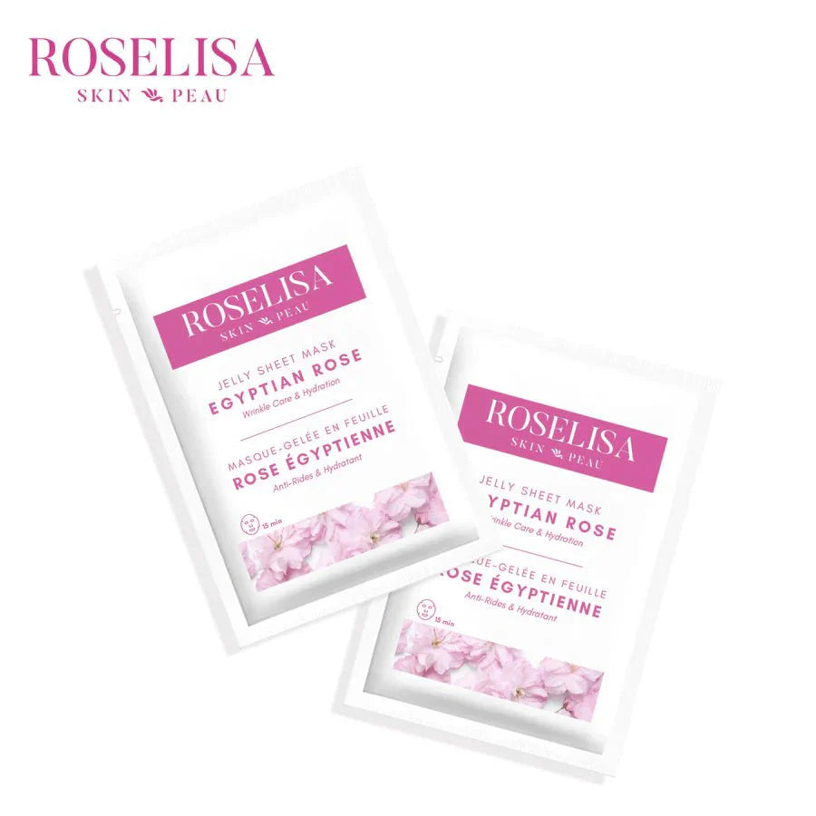 Roselisa Egyptian Rose Jelly Sheet Mask - Wrinkle Care & Hydration (42g)