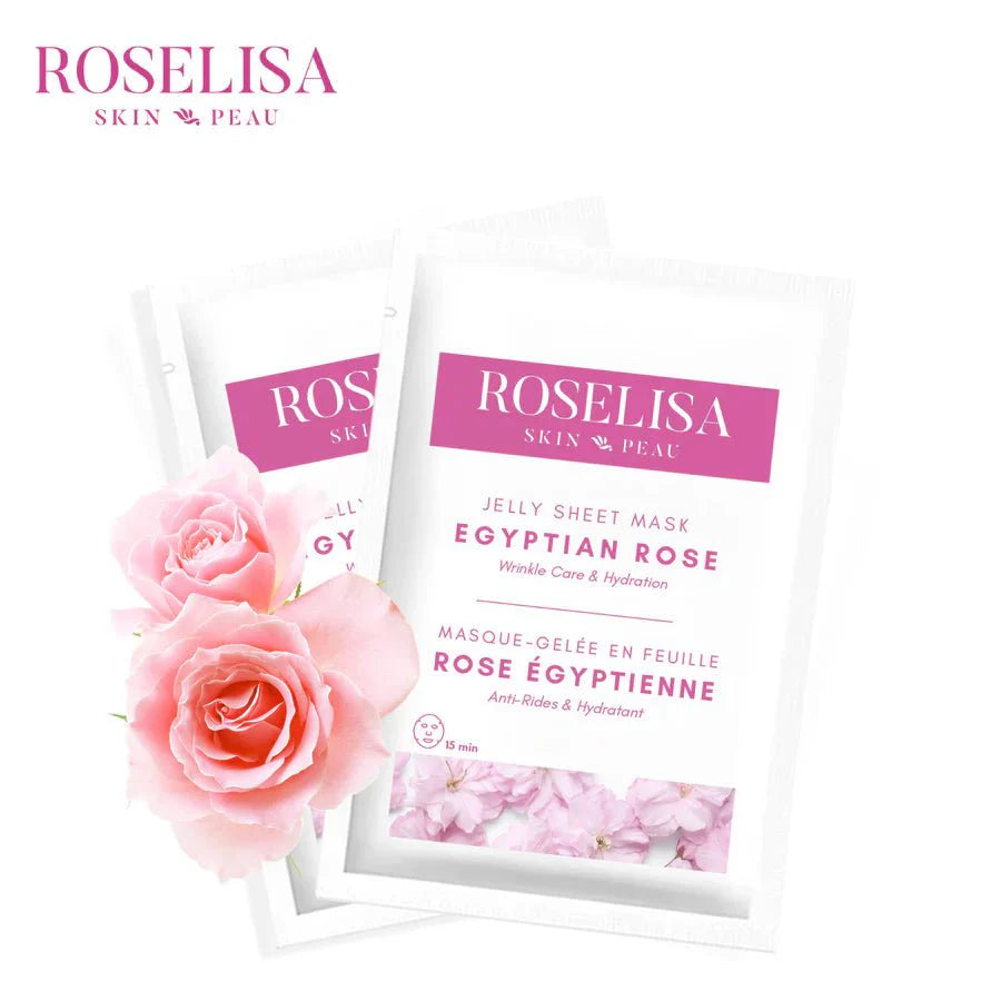 Roselisa Egyptian Rose Jelly Sheet Mask - Wrinkle Care & Hydration (42g)