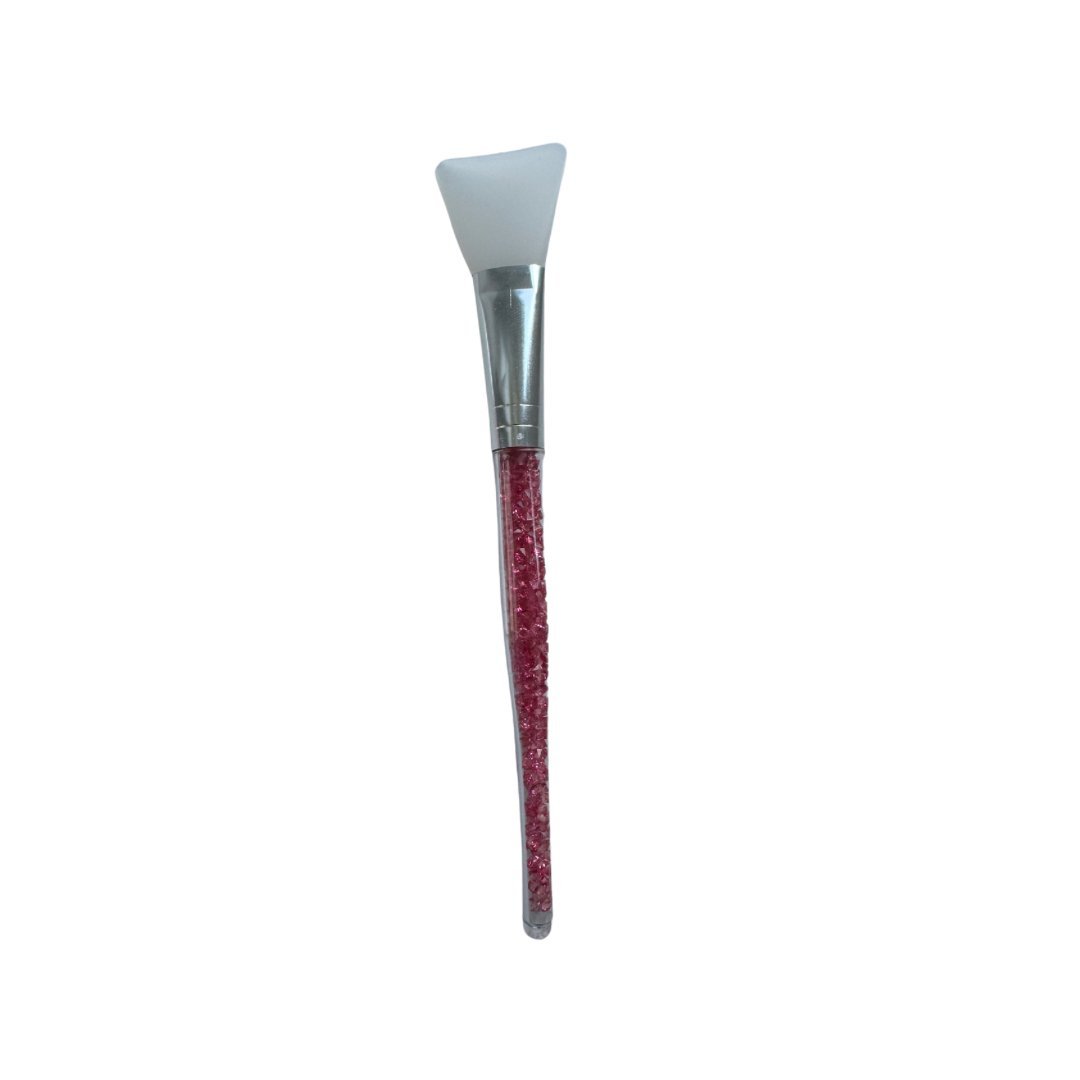 Silicone Face Brush Applicator, Pink with Glitter Handle Canada