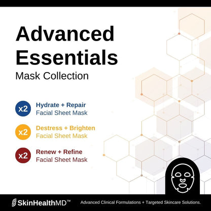 SkinHealthMD Advanced Essentials Mask Collection - Box of 6 Sheet Masks