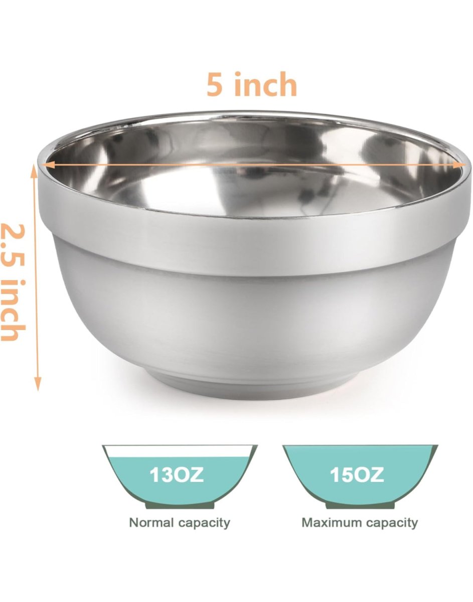 Stainless Steel Facial Mask Bowl, Double Walled, Large, 450ml / 15oz Canada