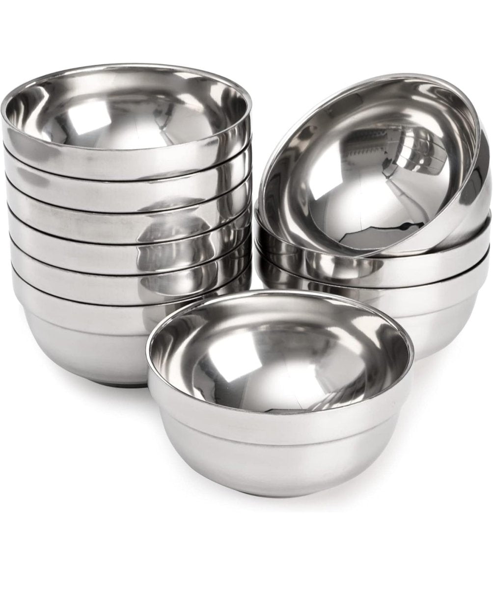 Stainless Steel Facial Mask Bowl, Double Walled, Large, 450ml / 15oz Canada