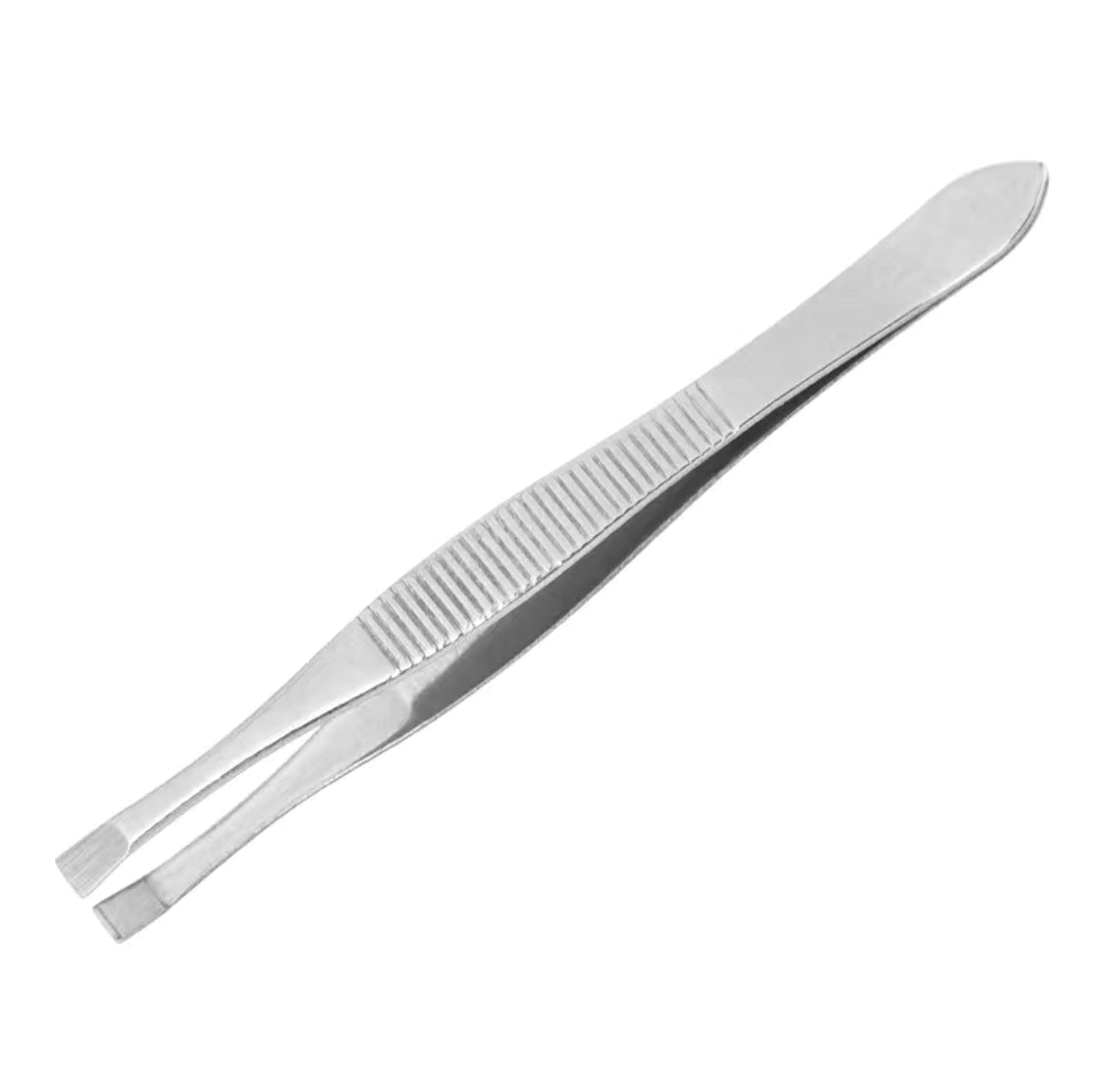 Tweezers, Flat Tip 3.5” Stainless Steel with Matte Finish Canada