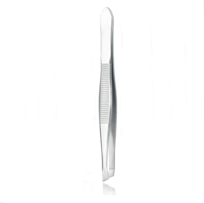 Tweezers, Slanted Tip 3.5” Stainless Steel with Matte Finish Canada
