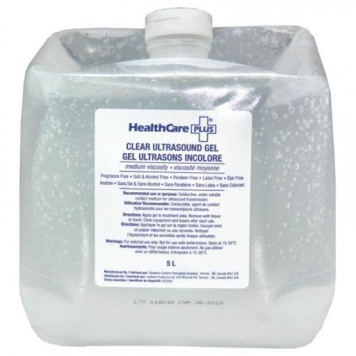 Ultrasound Gel / Laser Gel, Medium Viscosity, Clear, 5L Refill