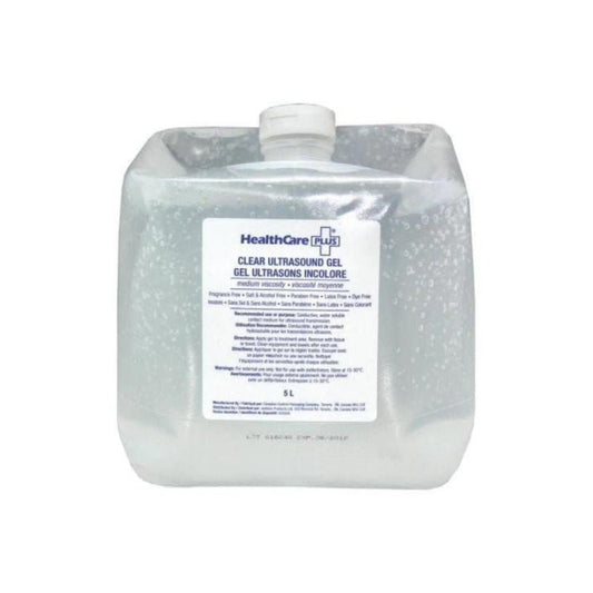 Ultrasound Gel / Laser Gel, Medium Viscosity, Clear, 5L Refill Canada